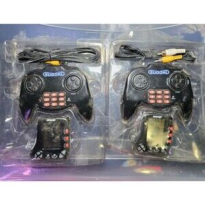 Set Of 2 NEW Sudoku Plug N Play TV Video Electronic Game With Bonus Keychain